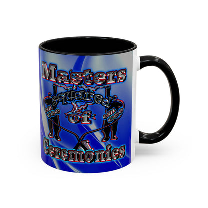 em cee squared - Accent Mug (blue-white wave)