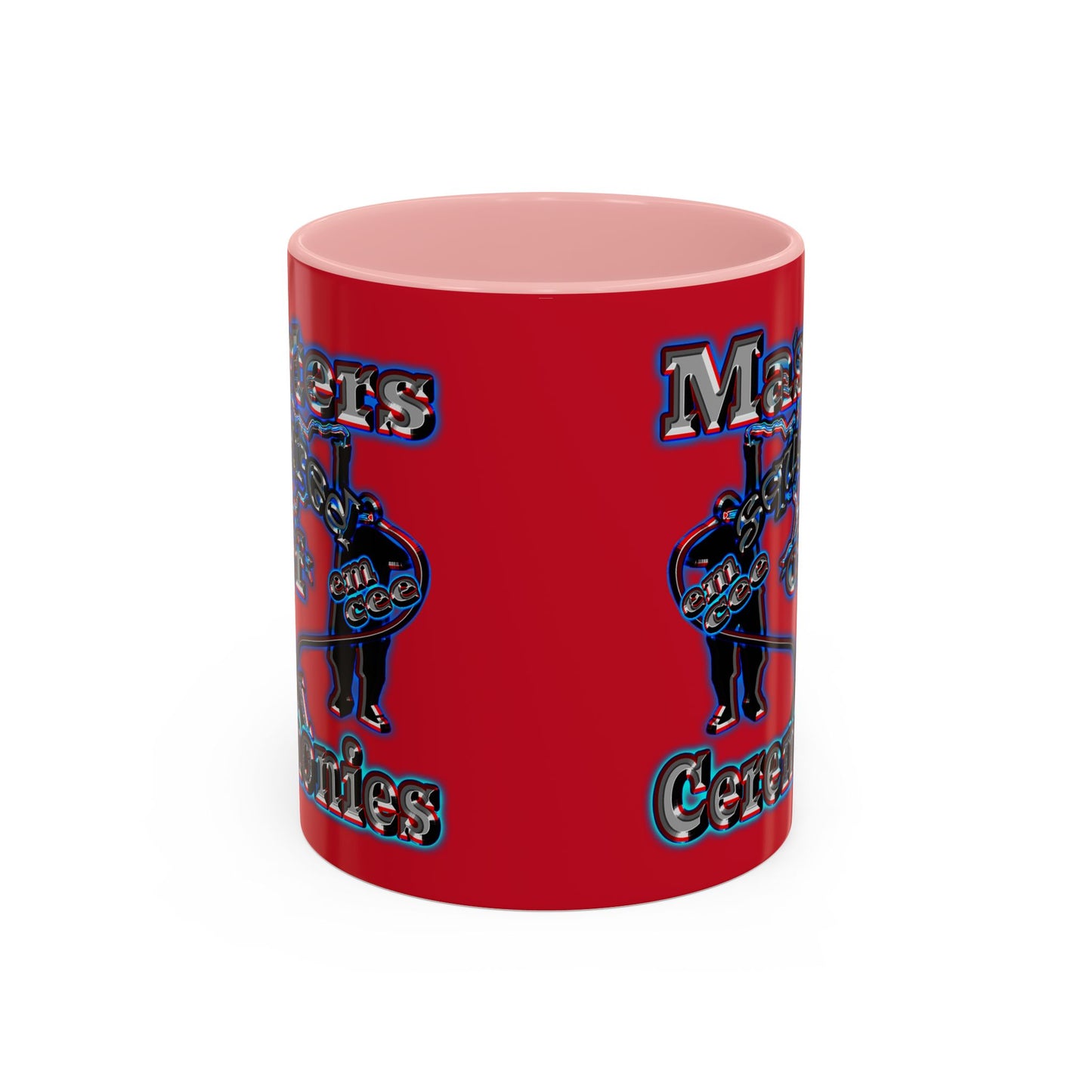 em cee squared - Accent Mug (dark red)