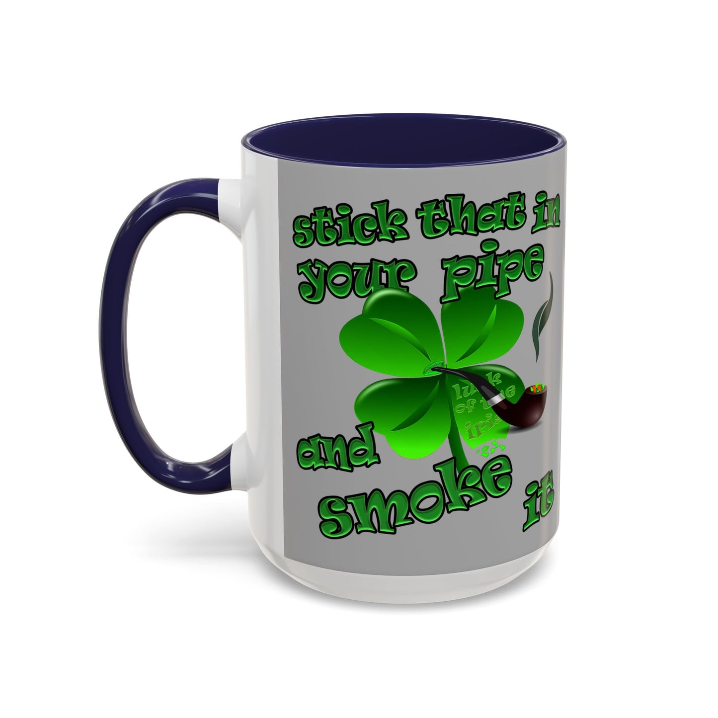 celtics logo - Accent Mug (light grey)