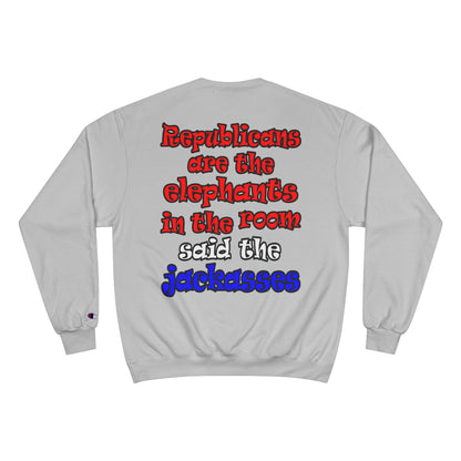 donkeys and elephants - Champion Sweatshirt
