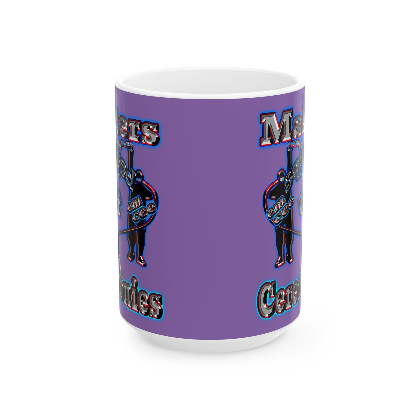 em cee squared - White Mug (light purple)