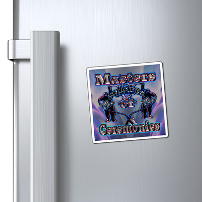 em cee squared - Magnets - (grey-pink wave)