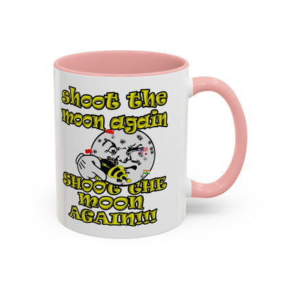 shoot the moon again - Accent Mug (white)