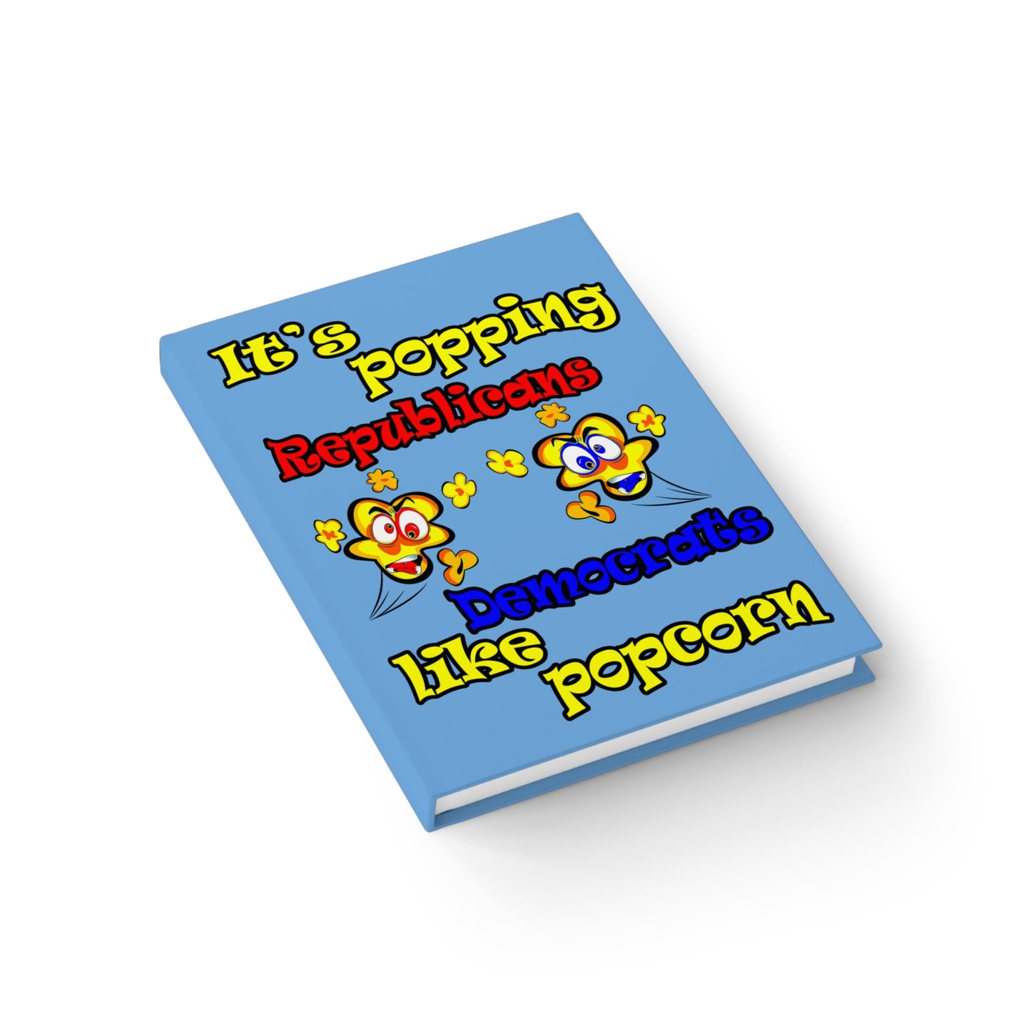 popping like popcorn - journal-blank (light blue)