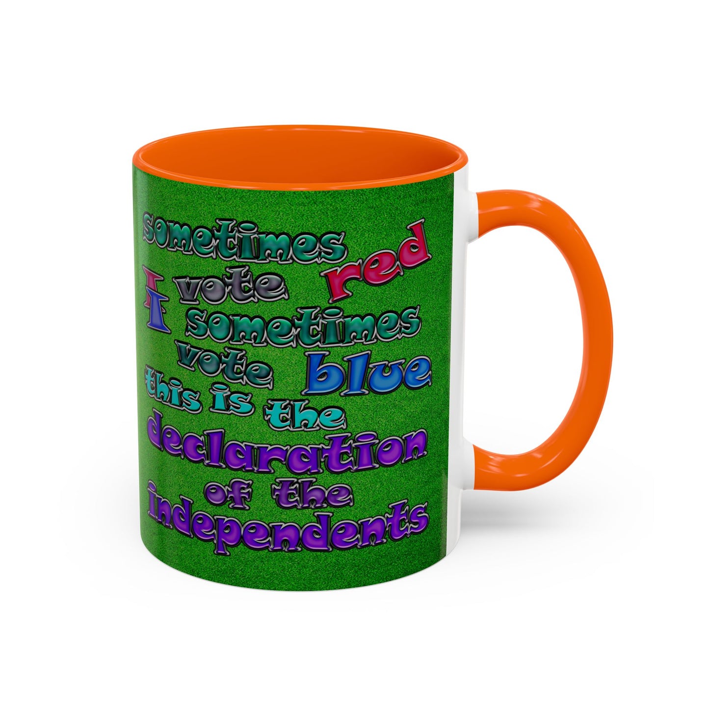 declaration of the independents - Accent Mug (green turf)