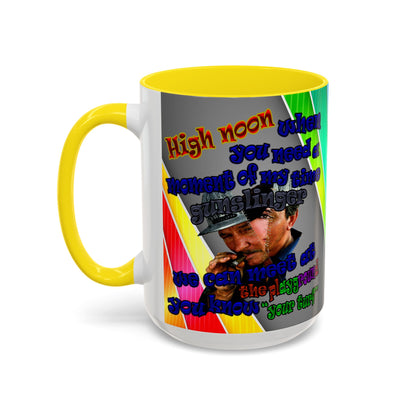 high noon - Accent Mug (rainbow split)
