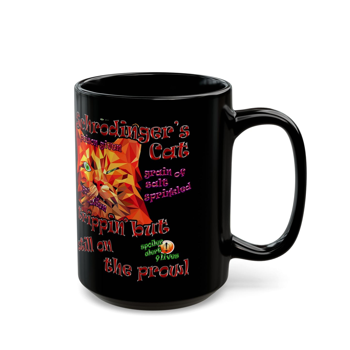 schrodinger's cat - Black Mug (black)