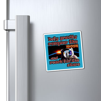 defy conquer reach - Magnets - (turquoise)