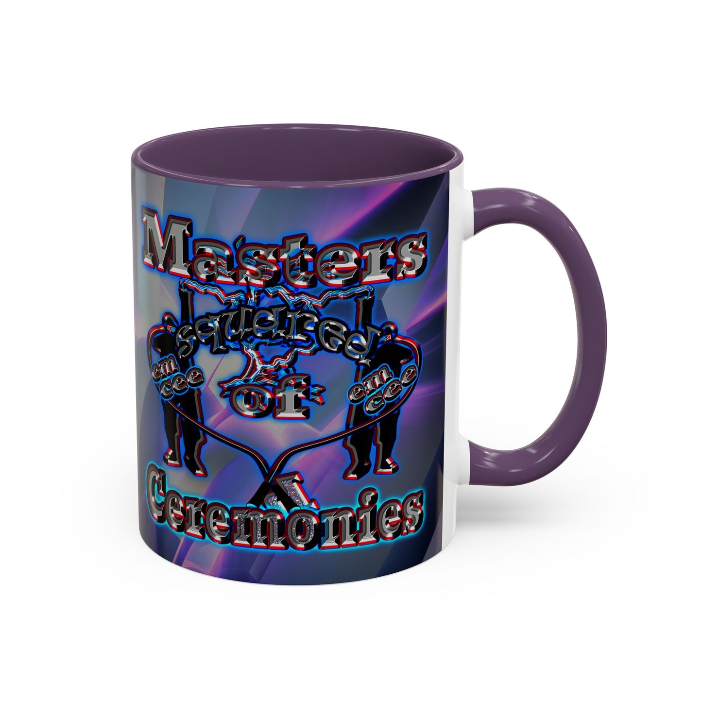 em cee squared - Accent Mug (grey-pink wave)
