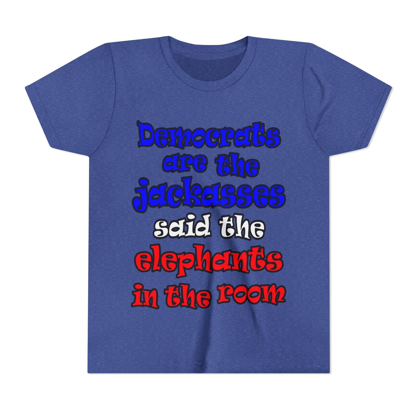 donkeys and elephants - Youth Short Sleeve Tee