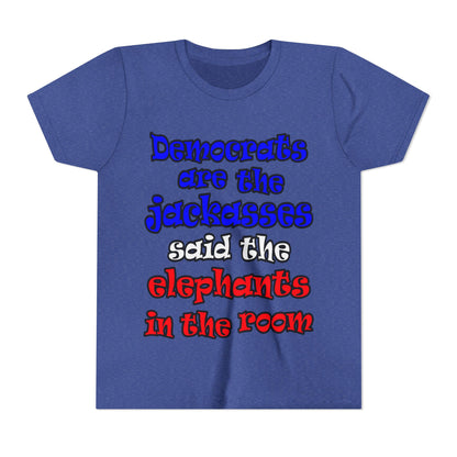 donkeys and elephants - Youth Short Sleeve Tee