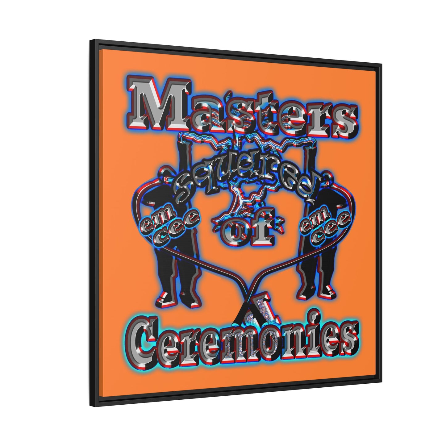 em cee squared - framed canvas art (crusta)