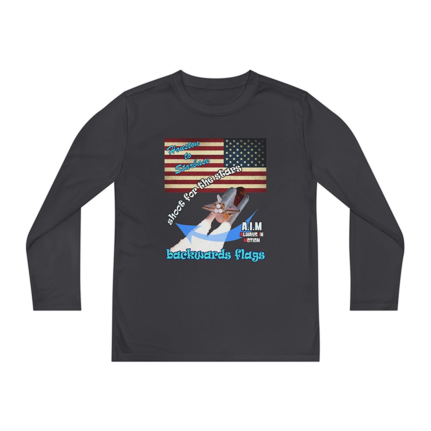 shoot for the stars - Youth Long Sleeve Competitor Tee