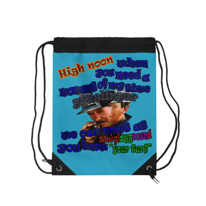 high noon - Drawstring Bag (turquoise)
