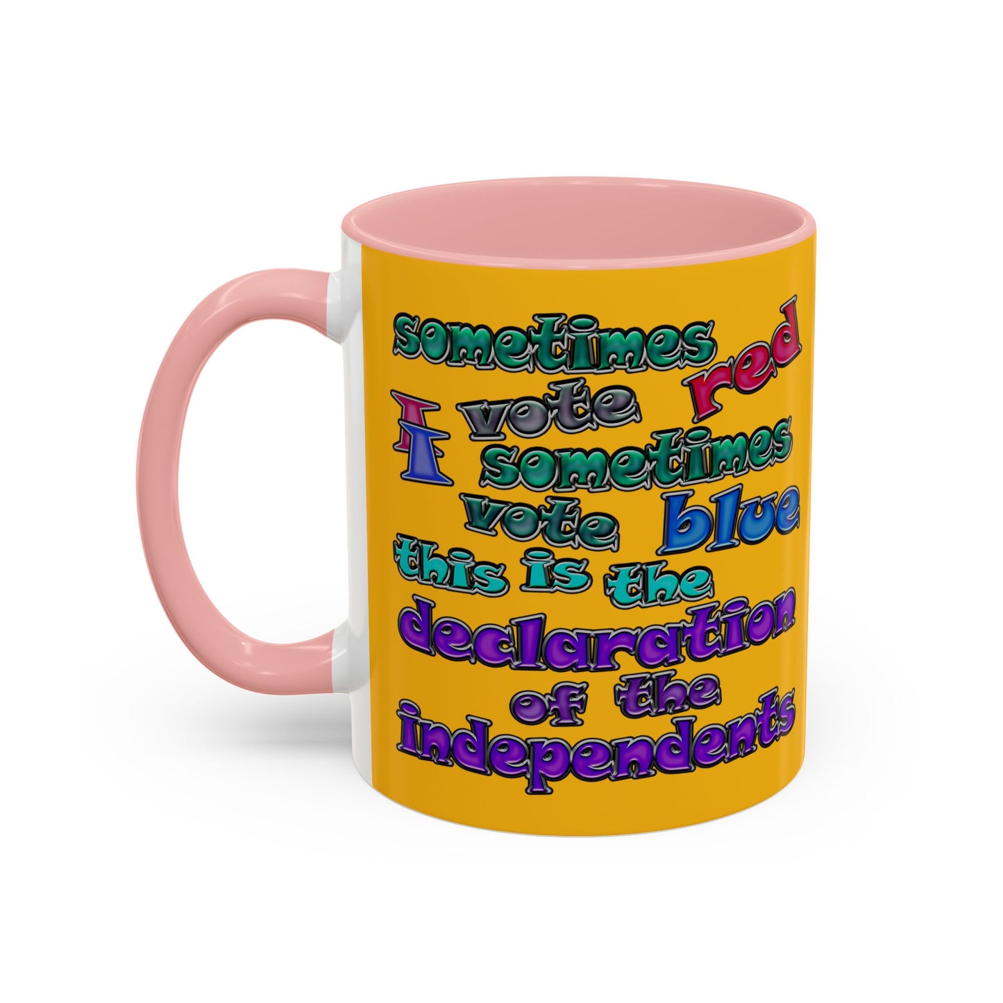 declaration of the independents - Accent Mug (yellow)