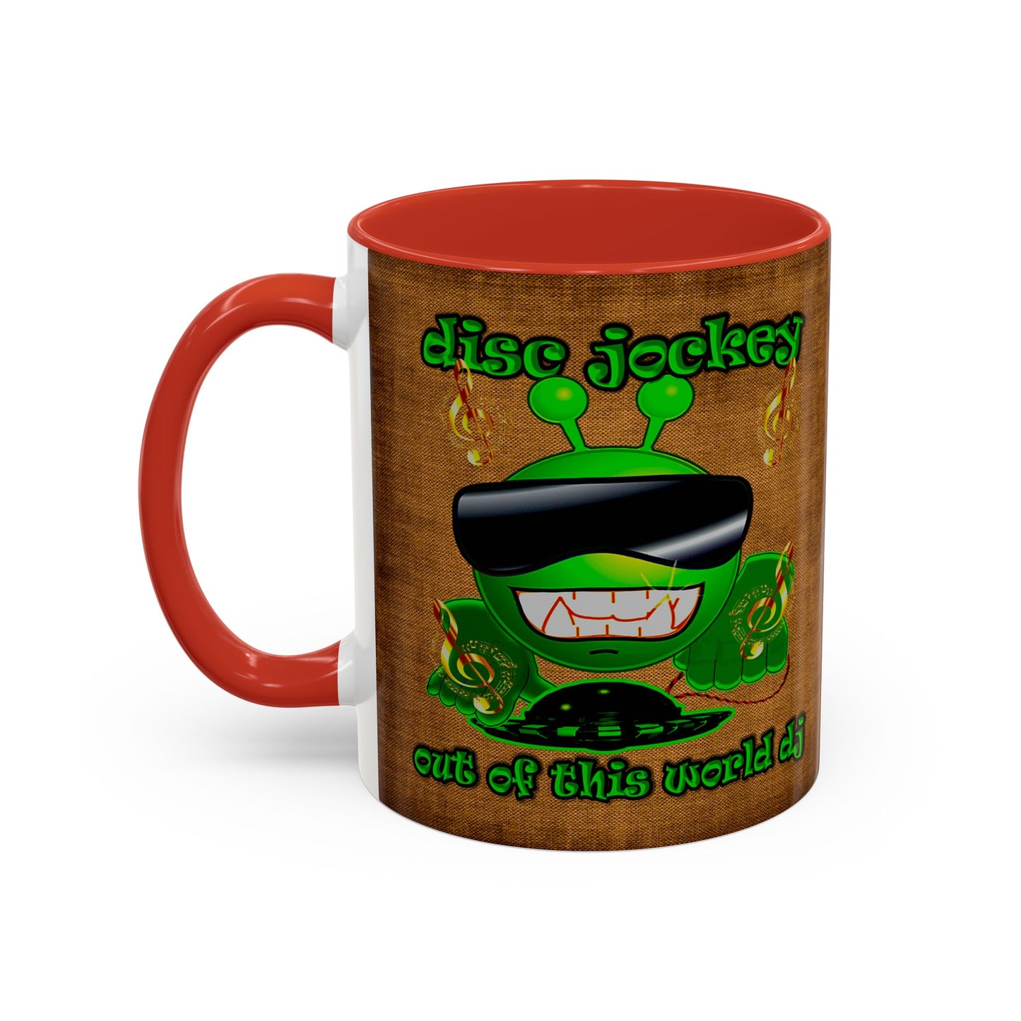 disc jockey - Accent Mug (brown papyrus)
