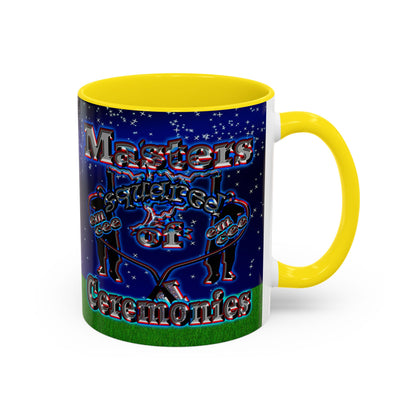 em cee squared - Accent Mug ('snoops' background)