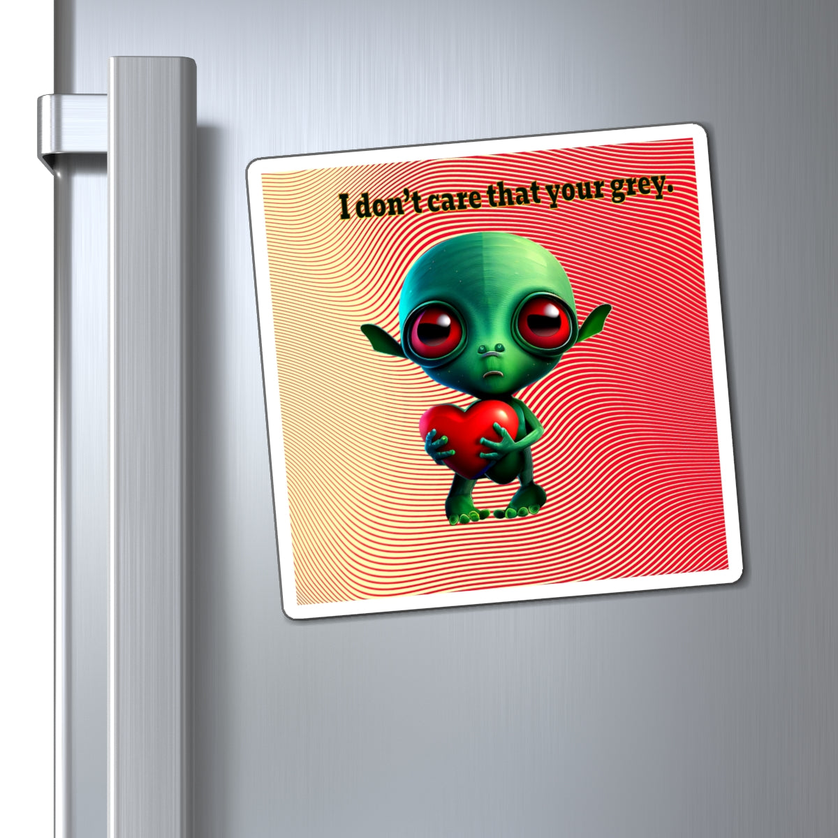 I don't care that your grey - Magnets - (yellow-orange wave)