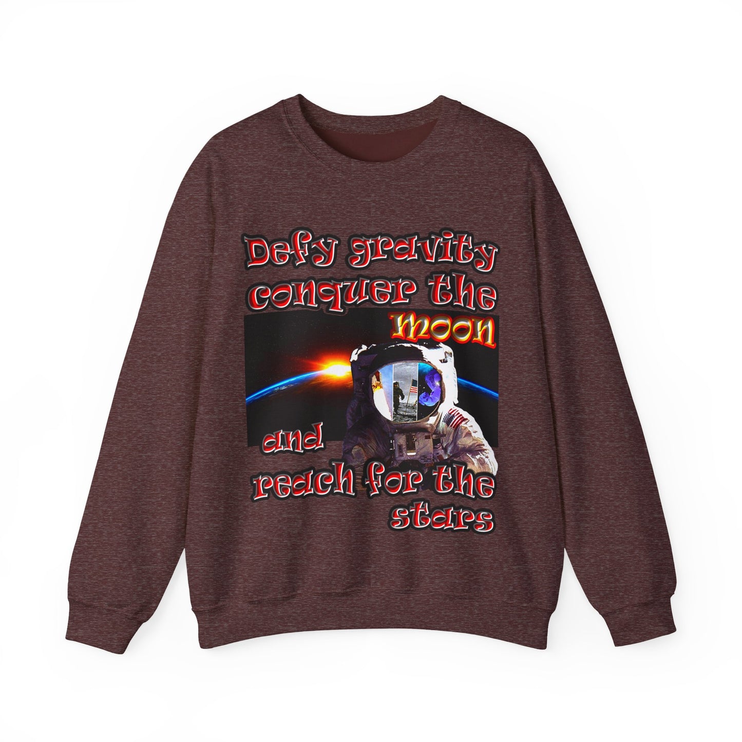 defy conquer reach - Unisex Heavy Blend™ Crewneck Sweatshirt