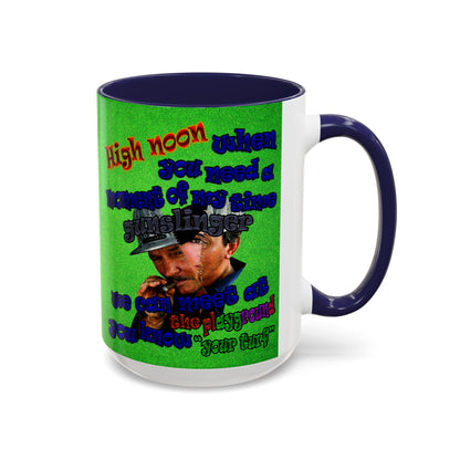 high noon - Accent Mug (green turf)