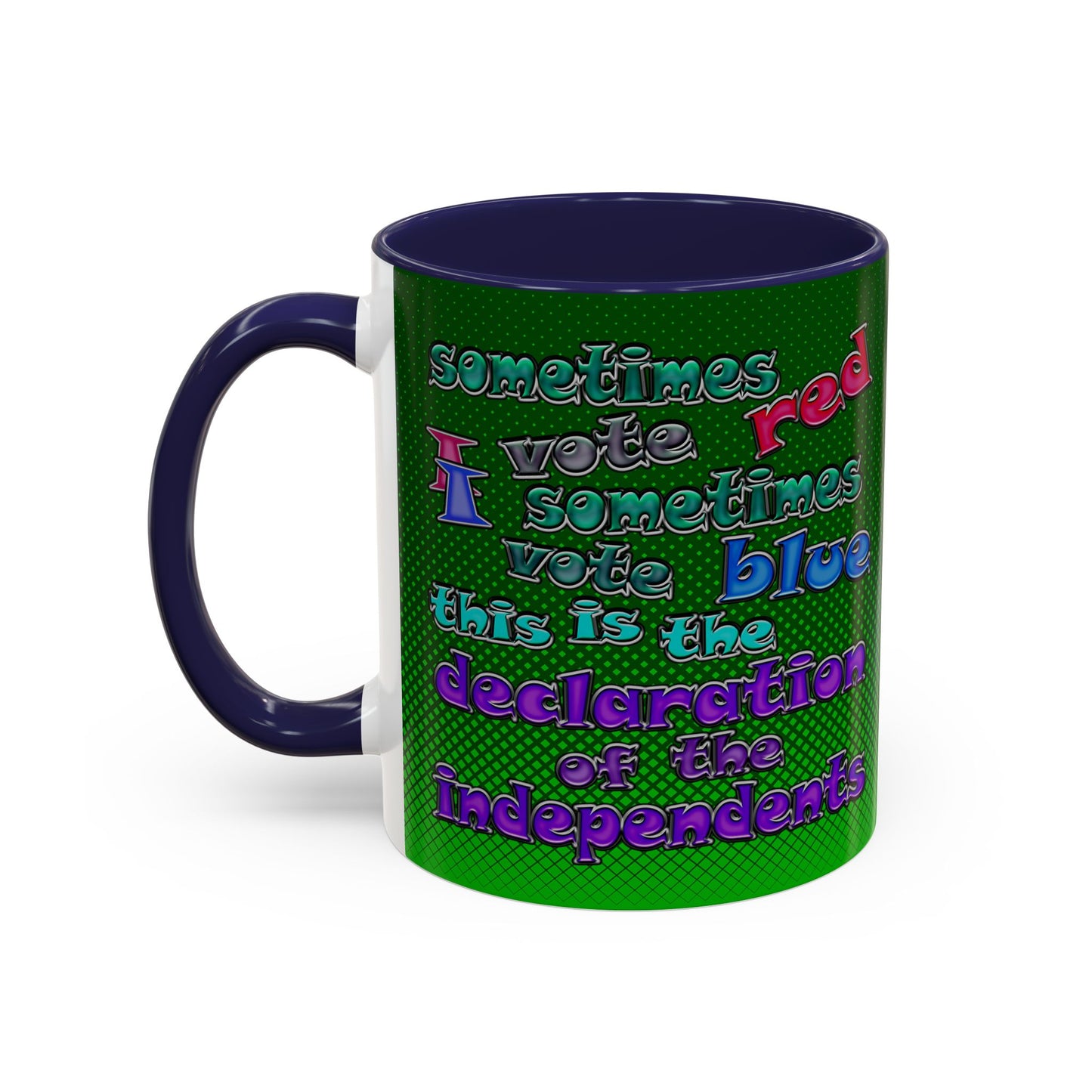 declaration of the independents - Accent Mug (logo green)
