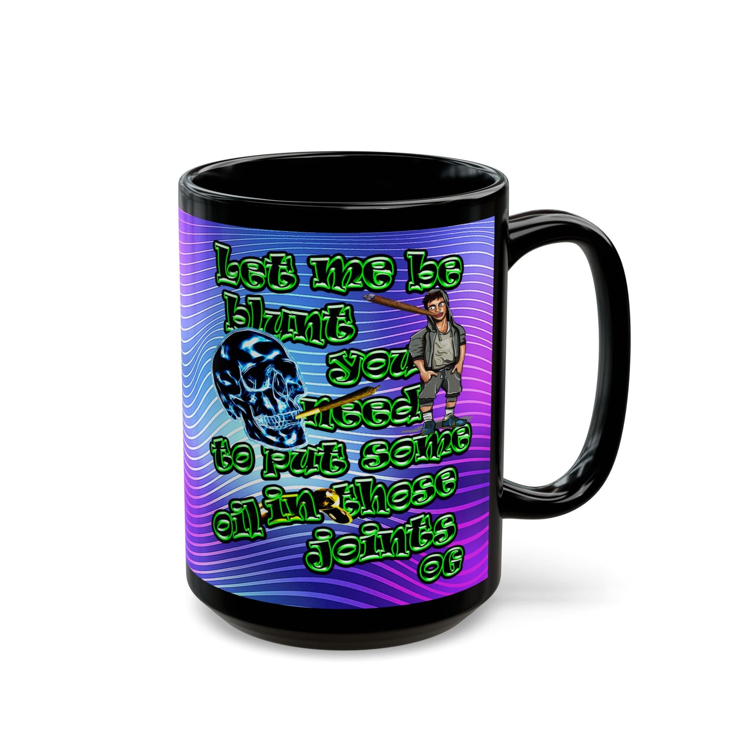 og - Black Mug (purple wave)
