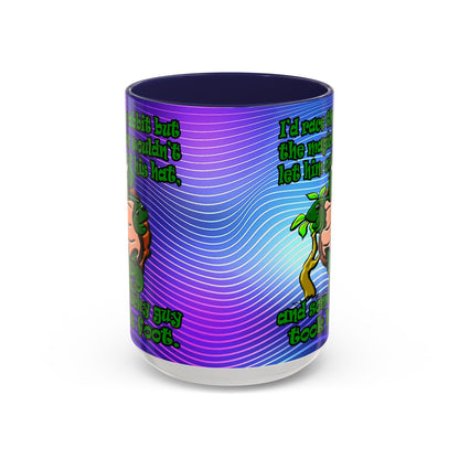 turtle race - Accent Mug (purple wave)
