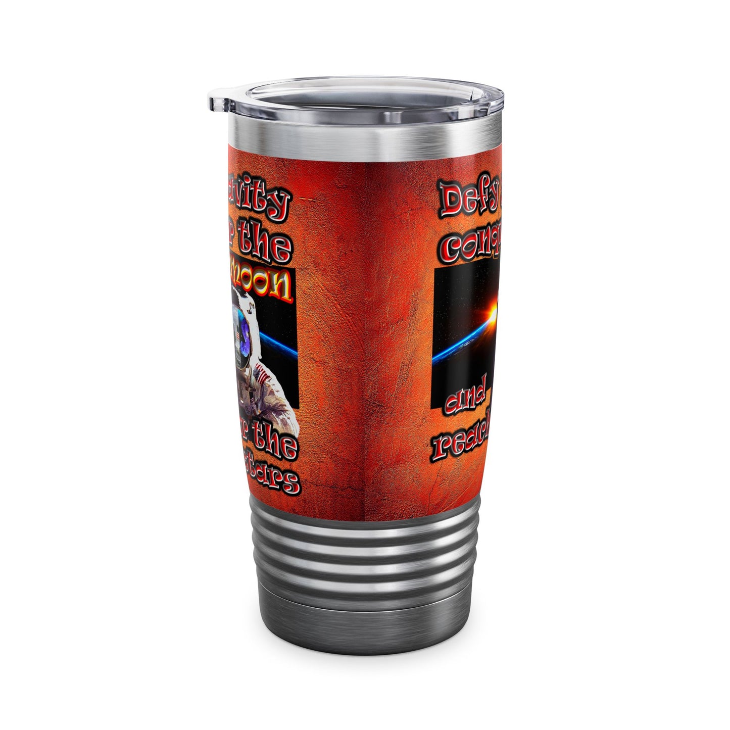 defy conquer reach - Ringneck Tumbler, 20oz (burnt orange)
