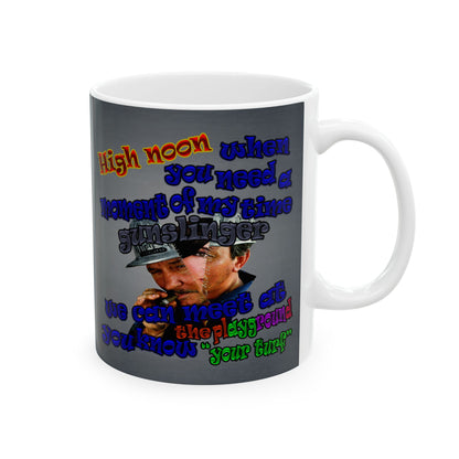 high noon - White Mug (grey-light grey)