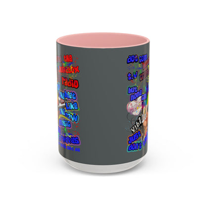 drop the beat - Accent Mug (dark grey)