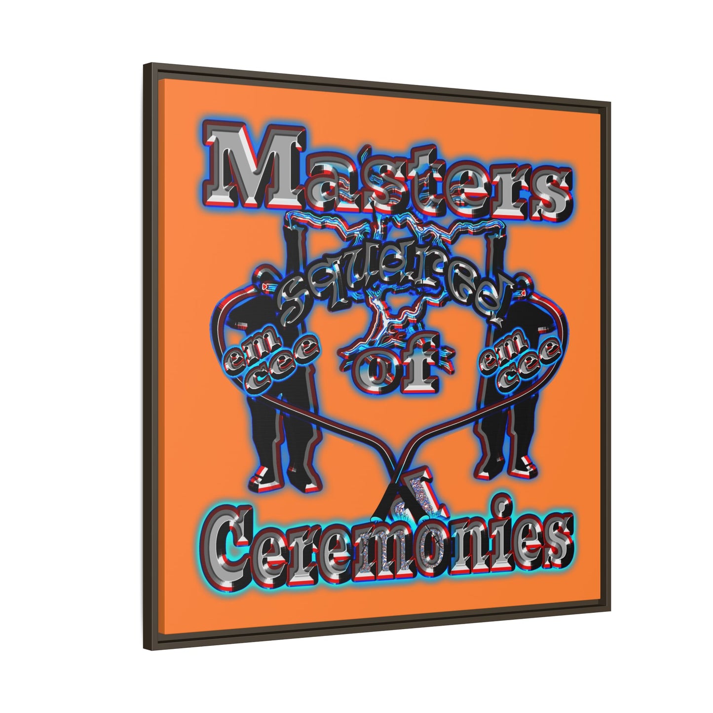 em cee squared - framed canvas art (crusta)