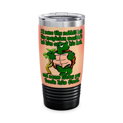 turtle race - Ringneck Tumbler, 20oz (yellow-orange wave)