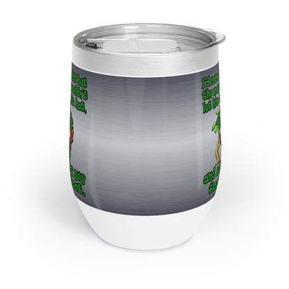 turtle race - Chill Wine Tumbler (brushed nickel)