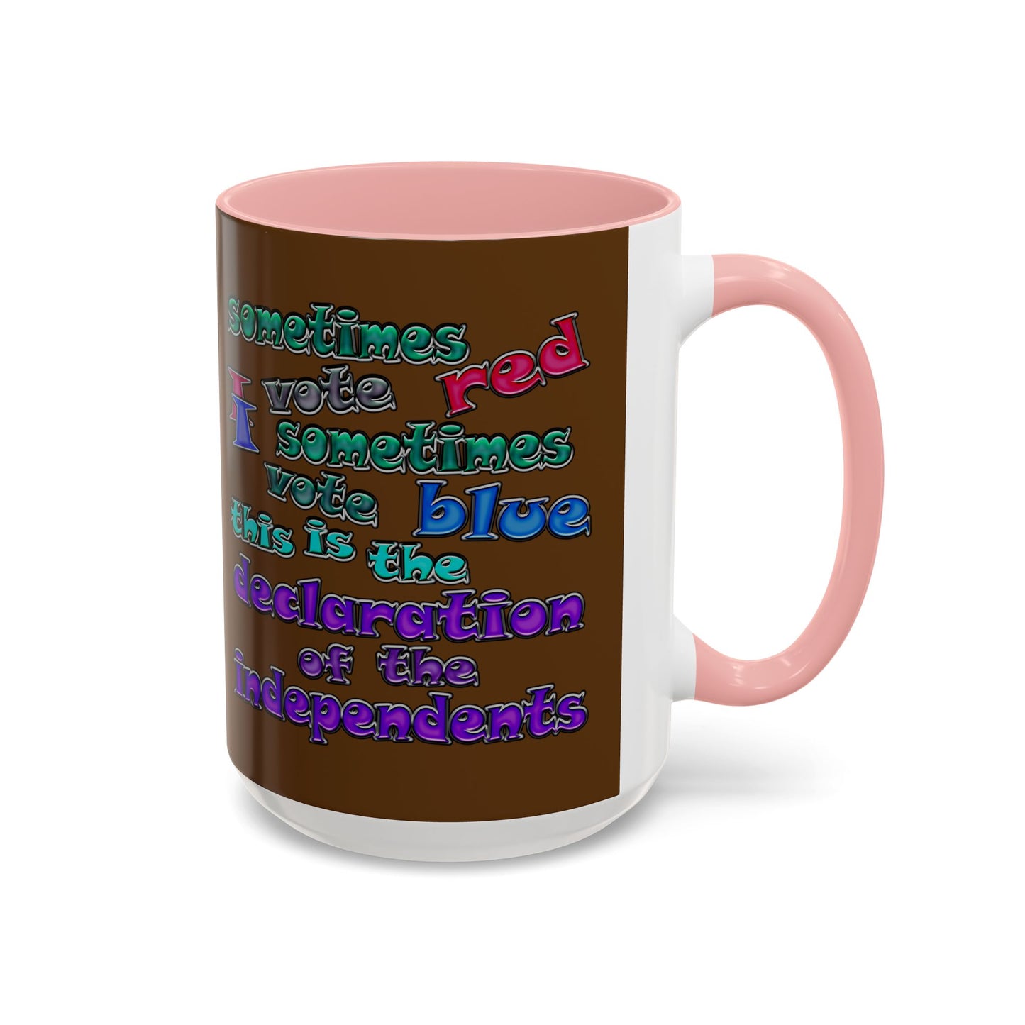 declaration of the independents - Accent Mug (brown)