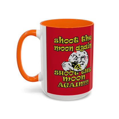 shoot the moon again - Accent Mug (dark red)