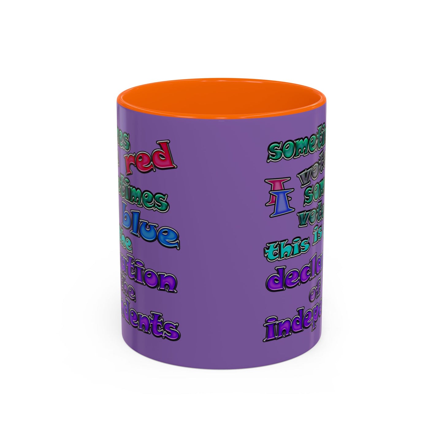 declaration of the independents - Accent Mug (light purple)