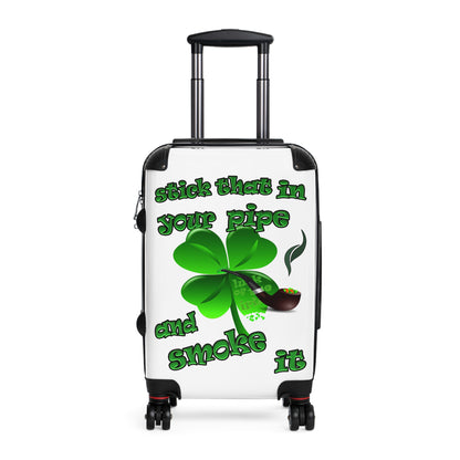 stick that in your pipe and smoke it - Suitcase (white)