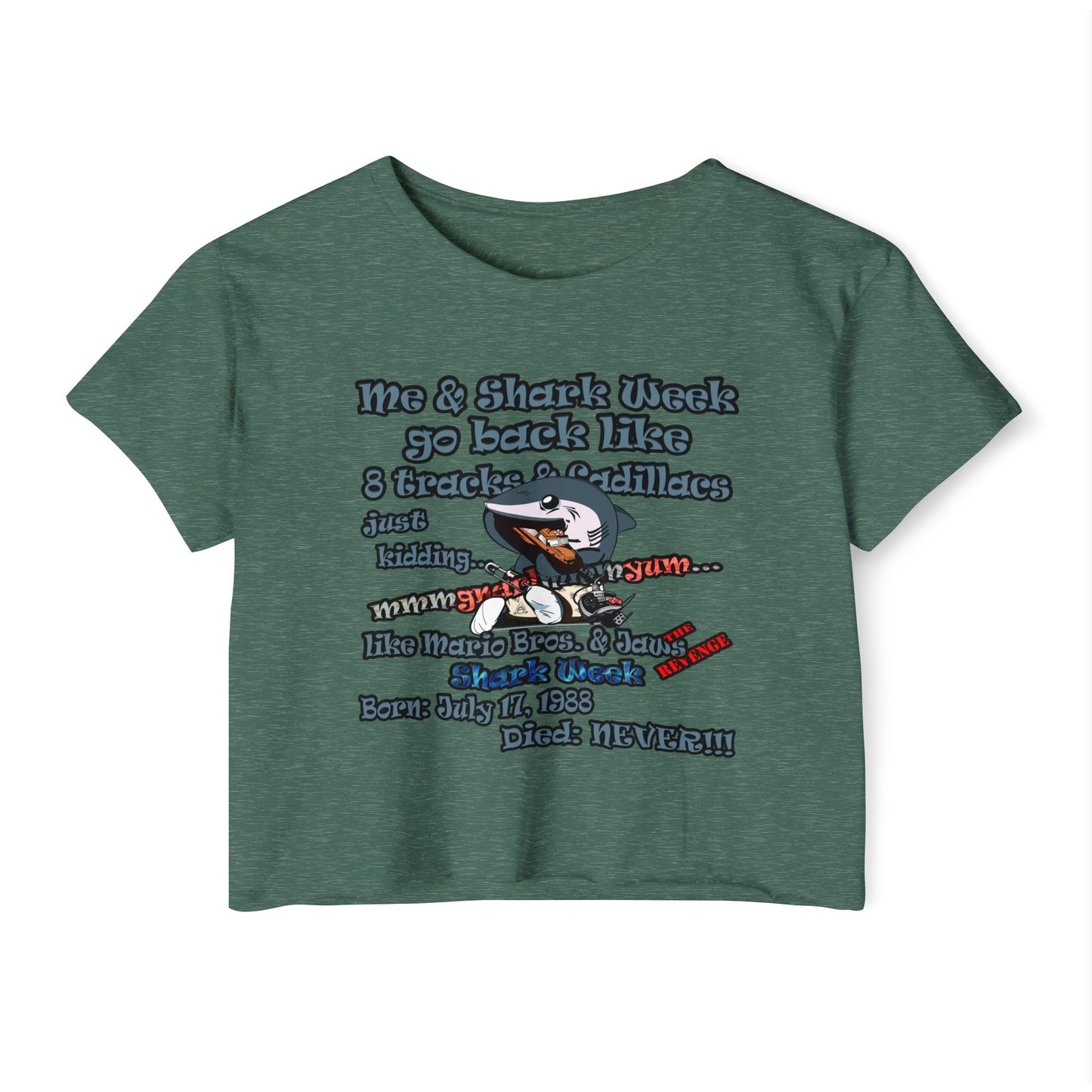 shark week - Women's Festival Crop Top