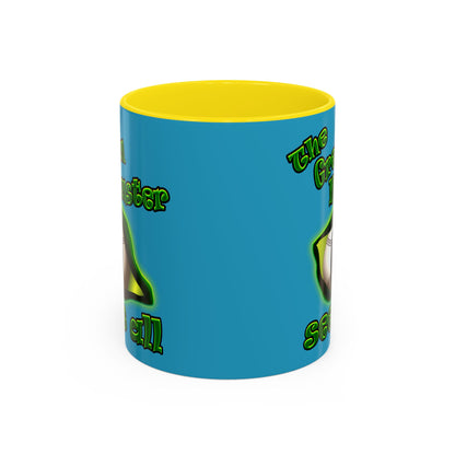 green monster - Accent Mug (turquoise)