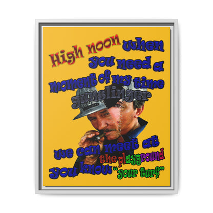 high noon - framed canvas art (yellow)