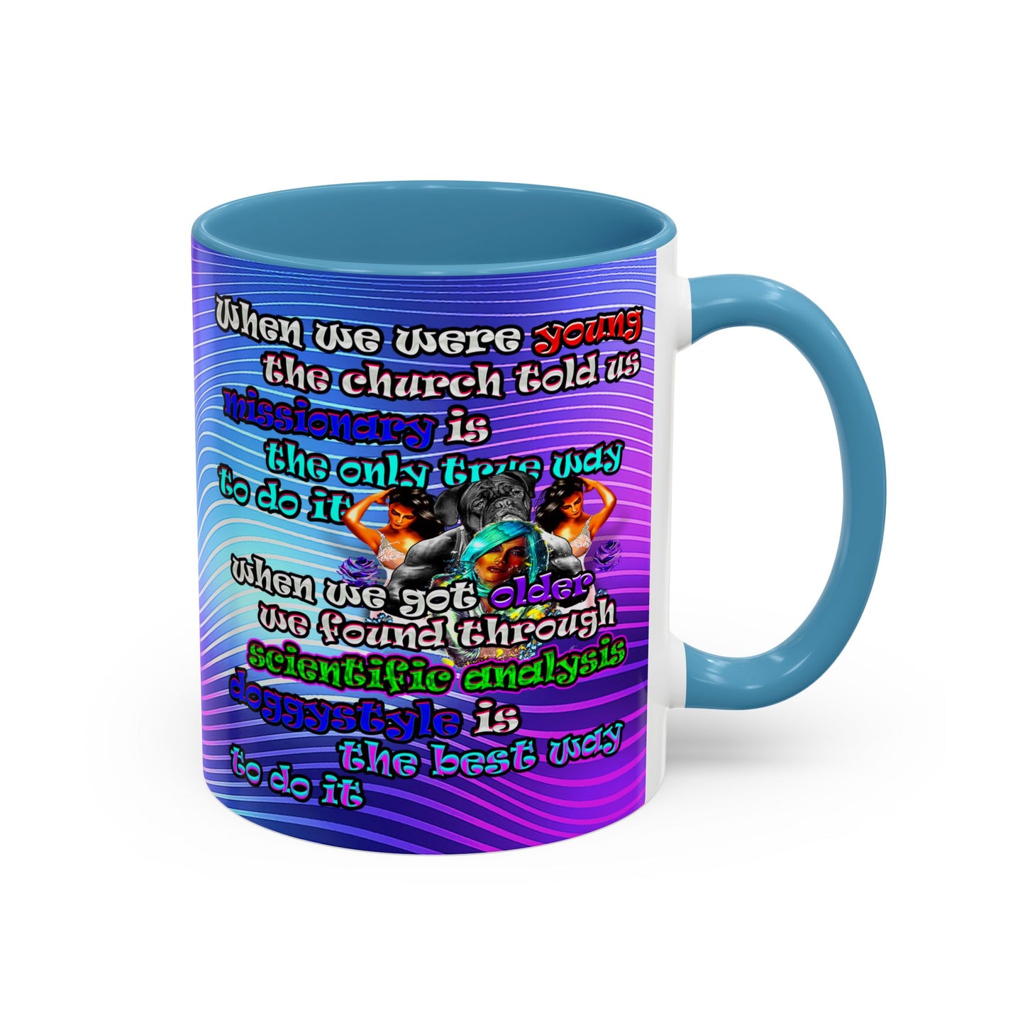 doggystyle - Accent Mug (purple wave)