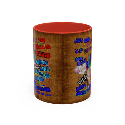 drop the beat - Accent Mug (brown papyrus)