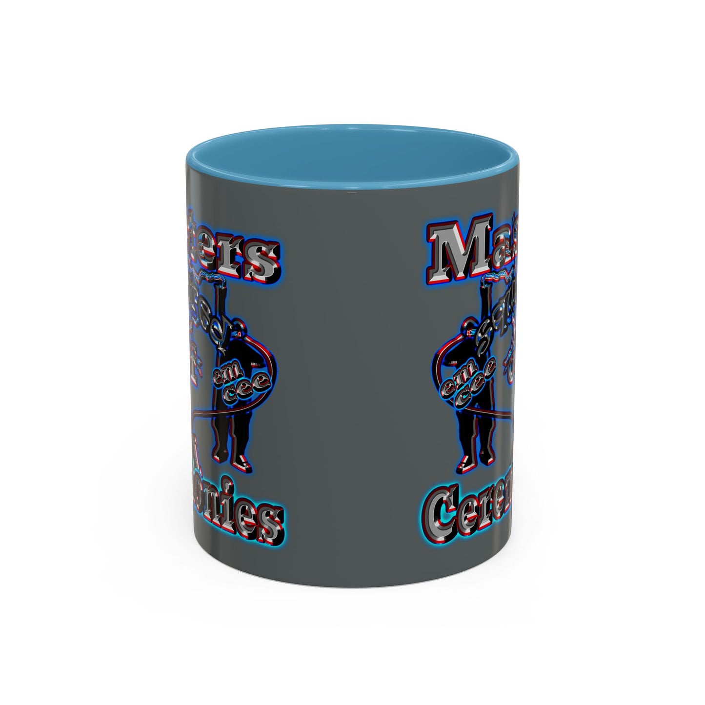 em cee squared - Accent Mug (dark grey)