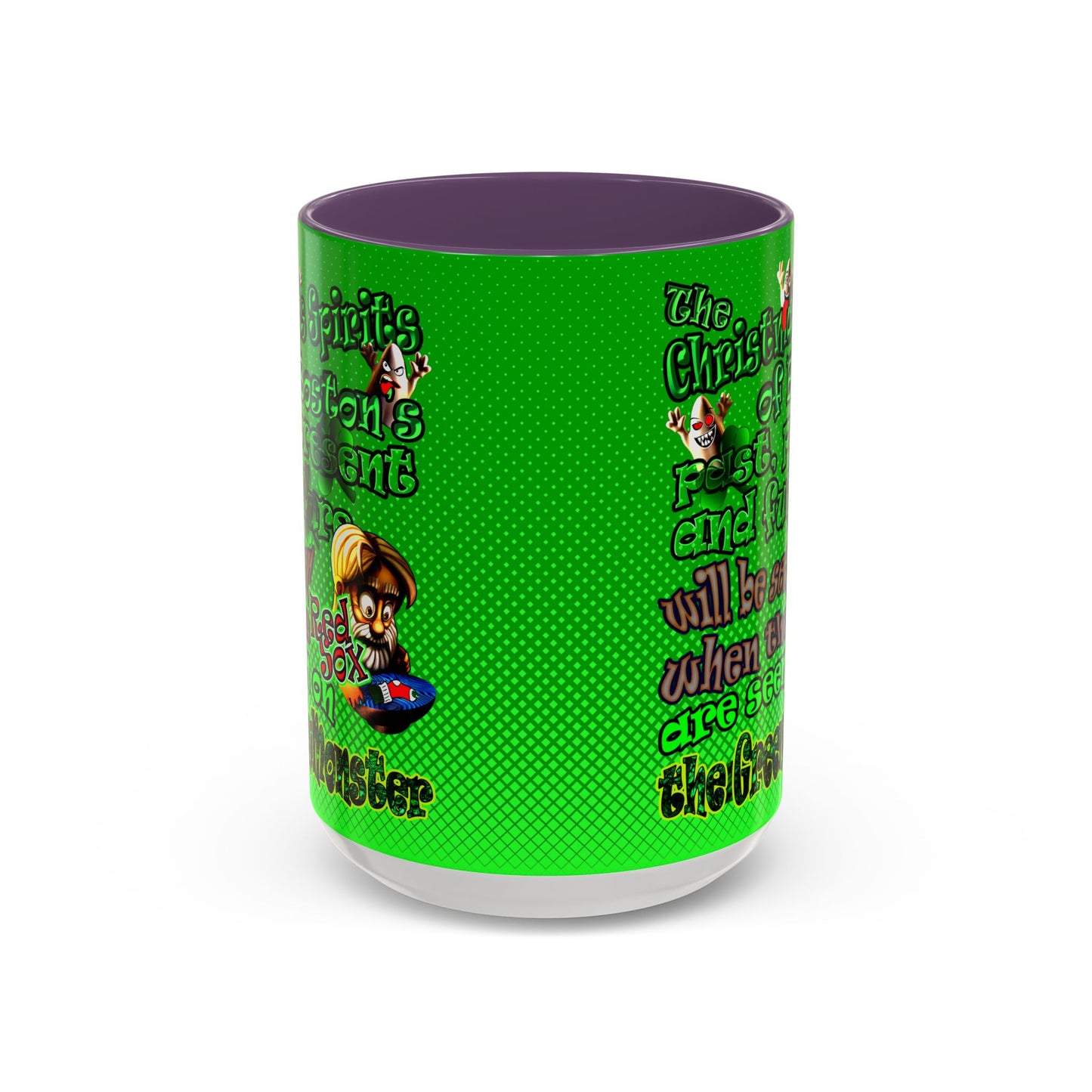 christmas spirits of boston - Accent Mug (logo green)