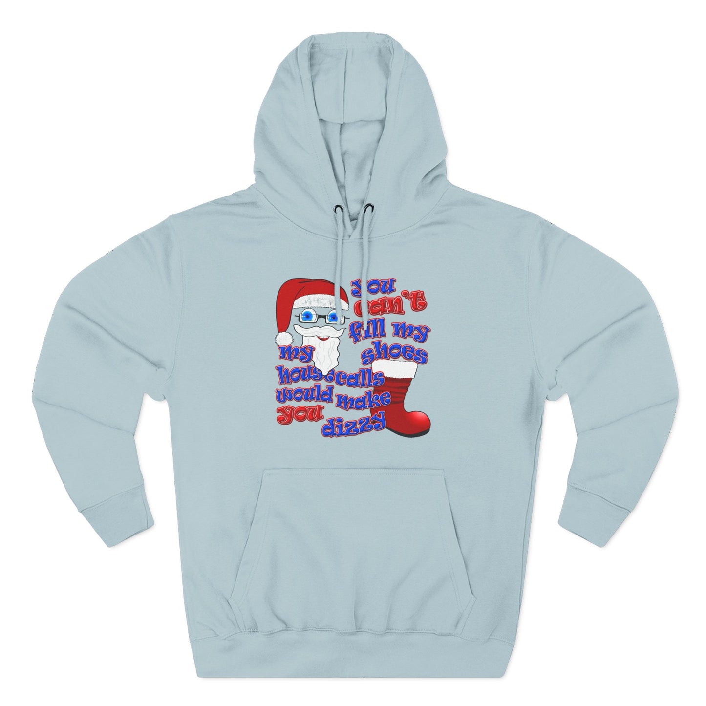 santa's shoes - Three-Panel Fleece Hoodie