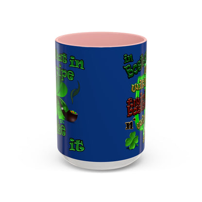 celtics logo - Accent Mug (dark blue)