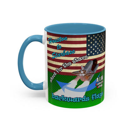 shoot for the stars - Accent Mug (logo green)