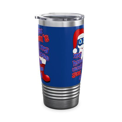 santa's shoes - Ringneck Tumbler, 20oz (dark blue)
