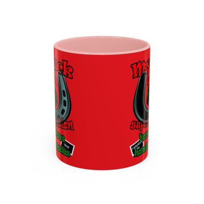 my luck - Accent Mug (red)