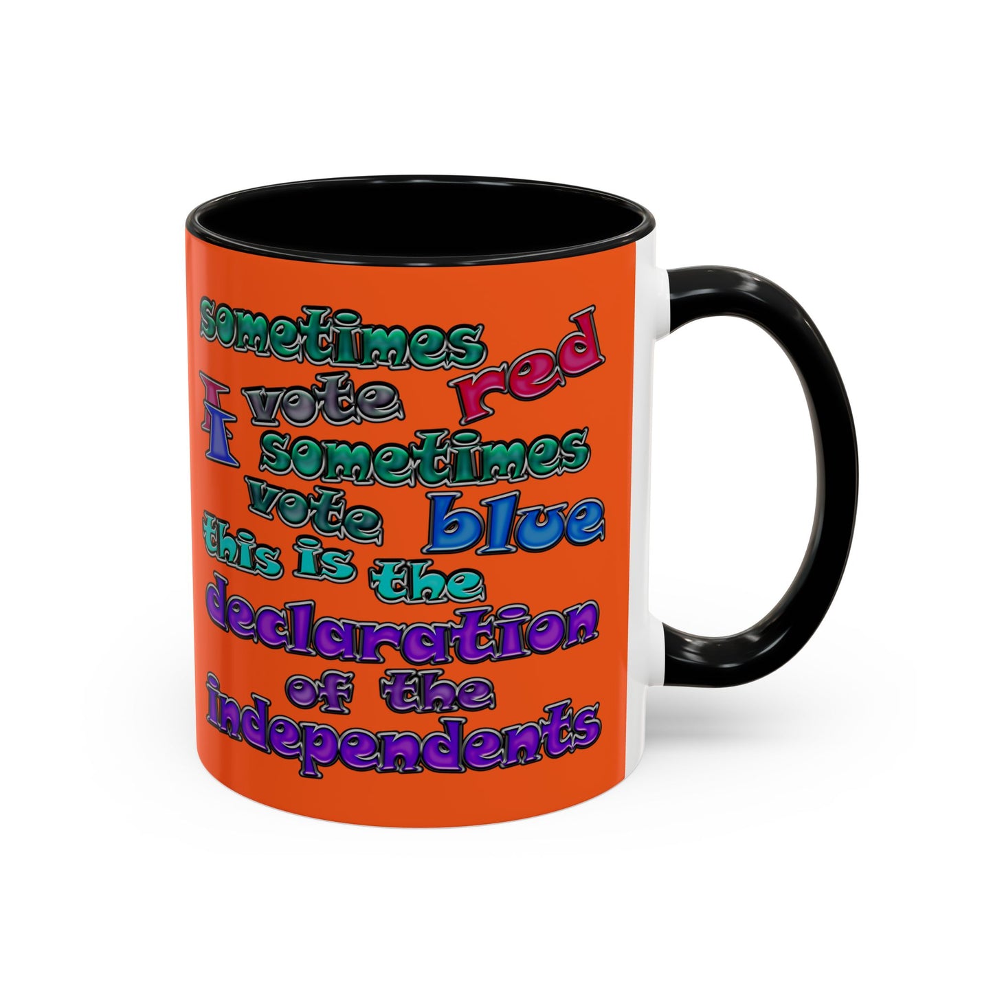 declaration of the independents - Accent Mug (orange)